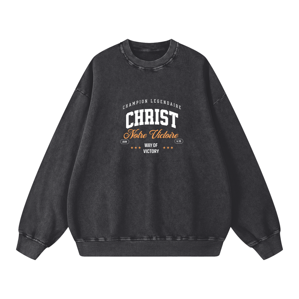 Snow Washed Oversized Sweatshirt