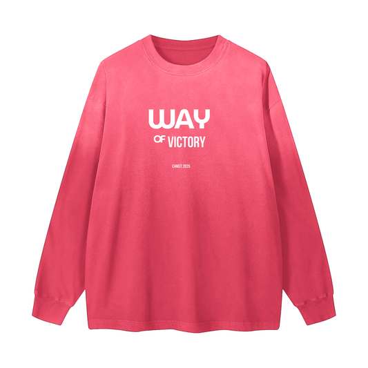 Vintage Washed Long Sleeve Tee - WAY OF VICTORY
